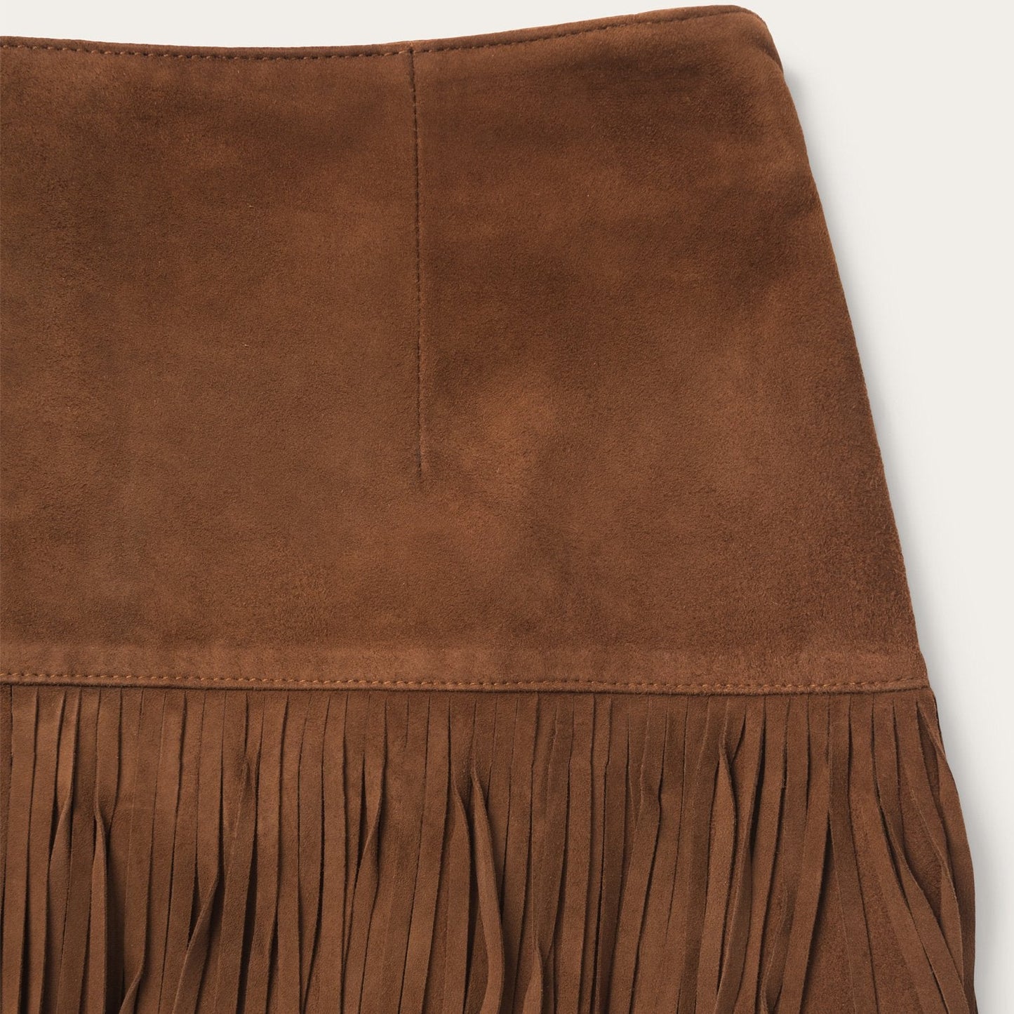 Suede Fringed Skirt | Stetson Brown