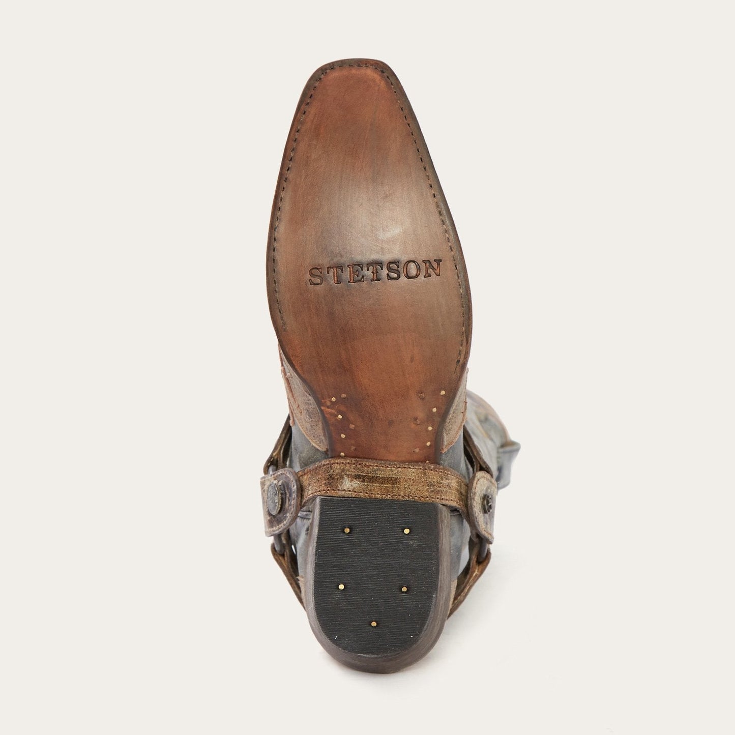 Sundance Kid Washed Crater Black Cowboy Boot | Stetson Black