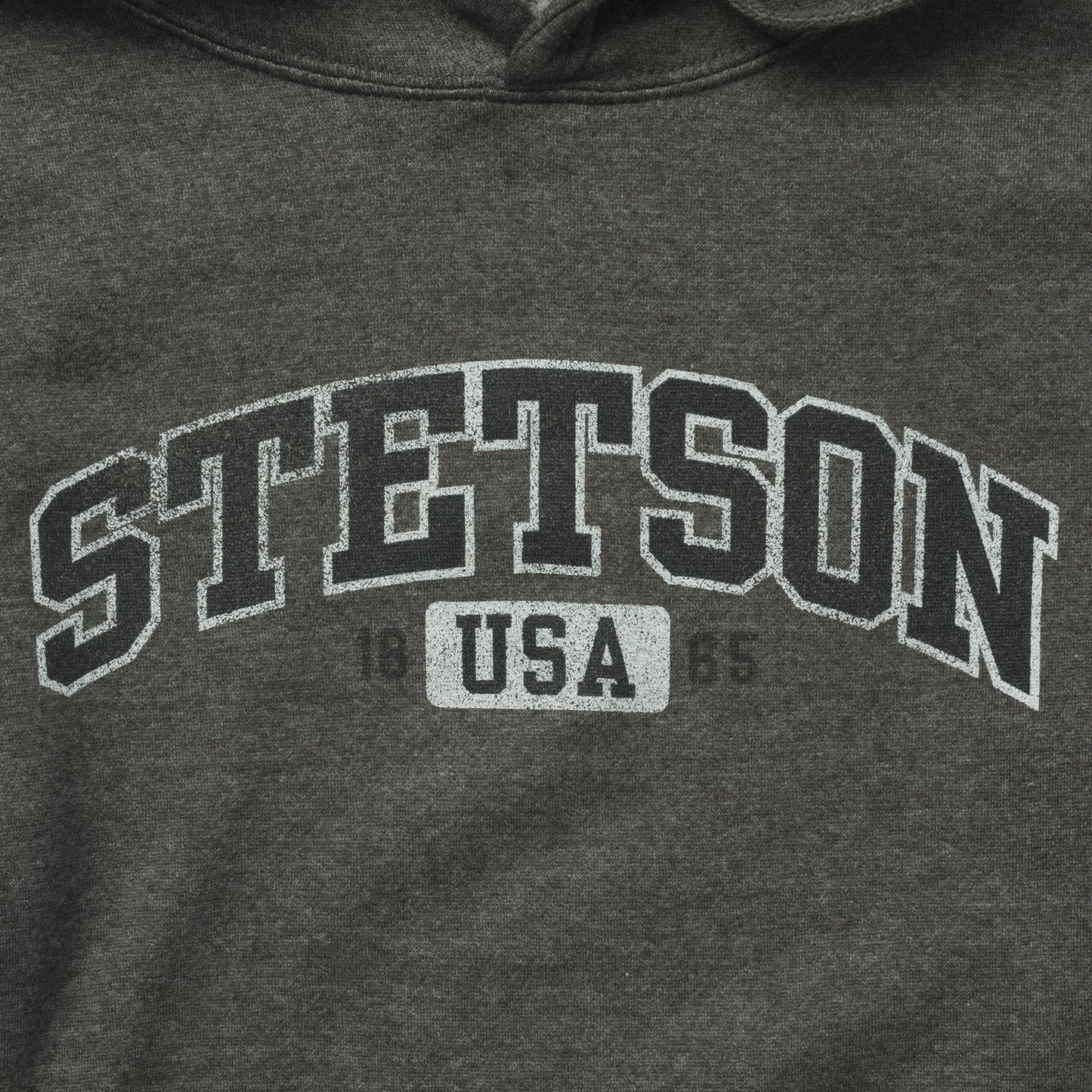 Charcoal Heather Fleece Hooded Sweatshirt | Stetson Grey