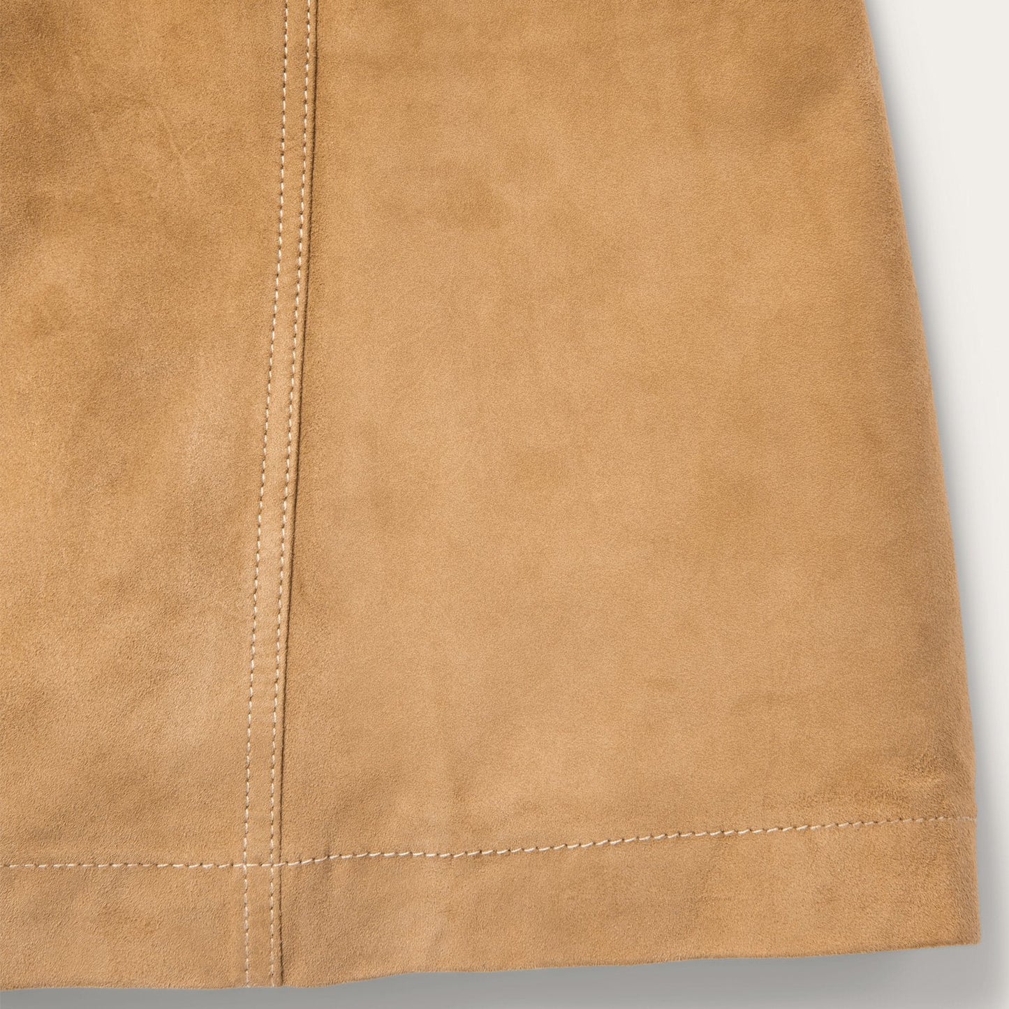 Lamb Suede Gored Skirt | Stetson Brown