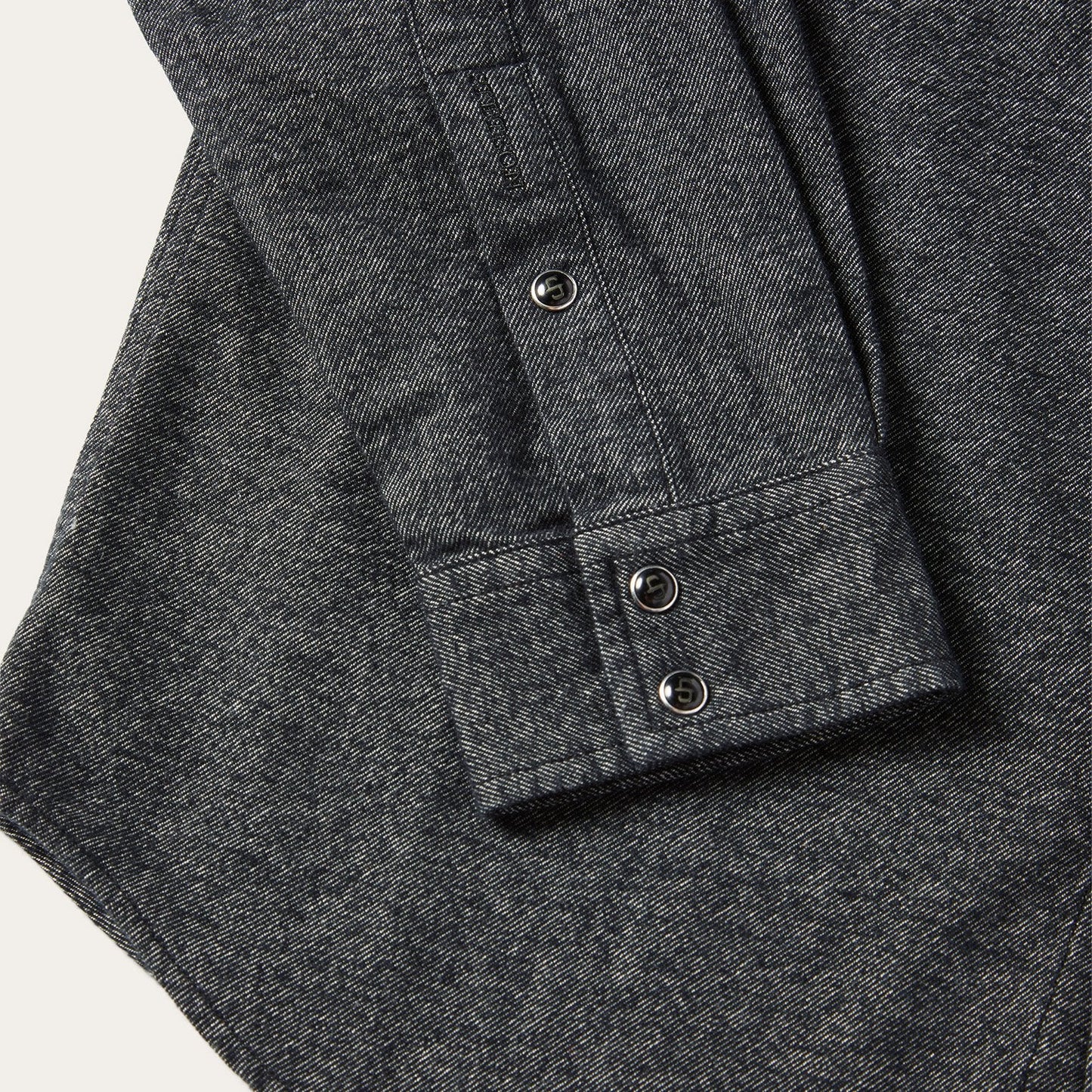 Brushed Twill Western Shirt | Stetson Black