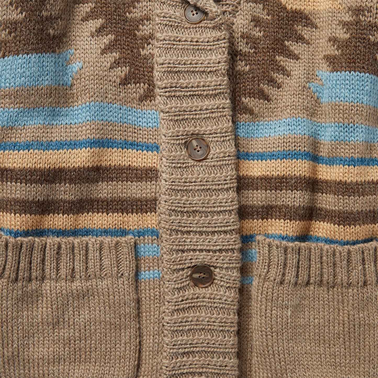 Chunky Knit Tie Sweater in Brown | Stetson Wine