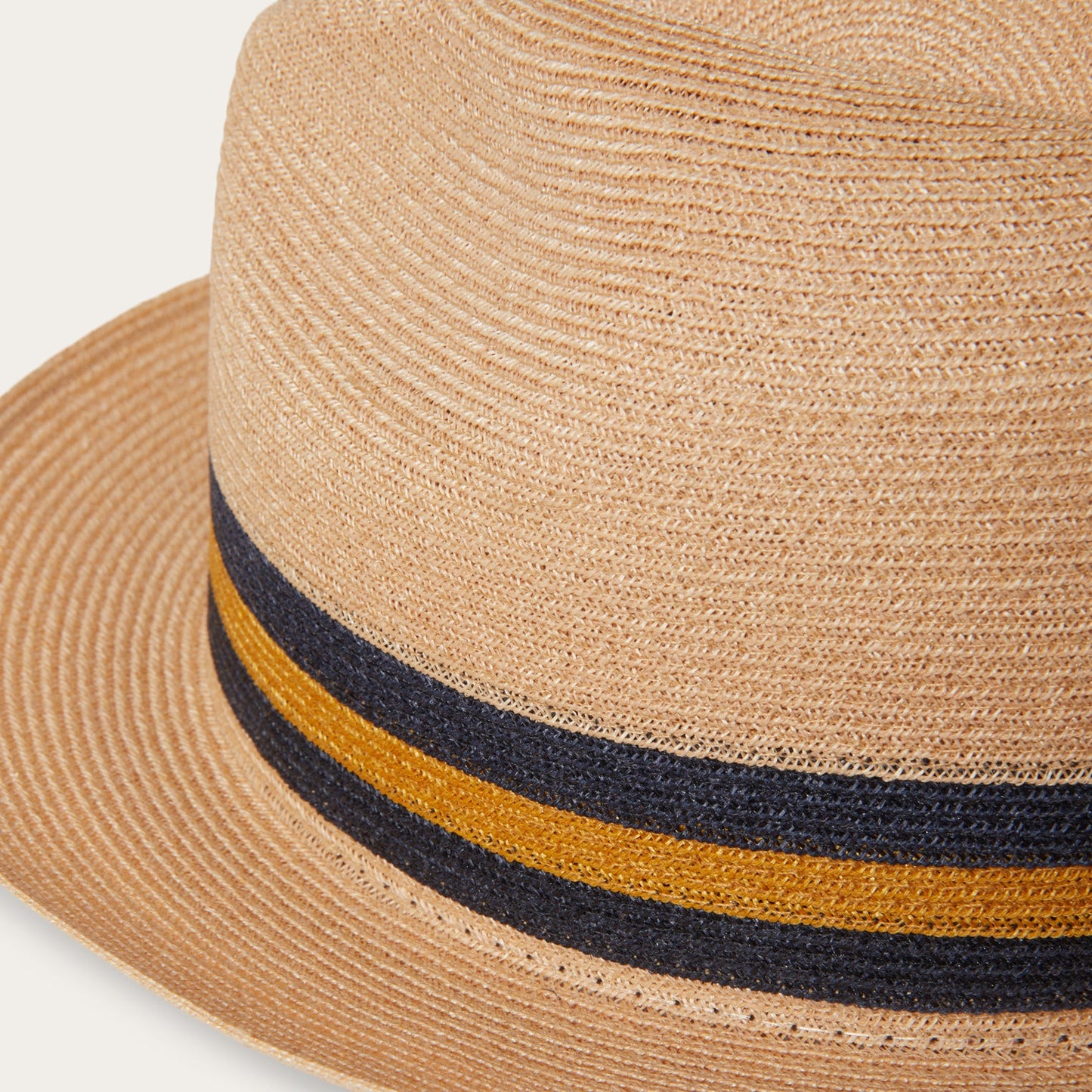 Triad Straw Fedora | Stetson Mustard