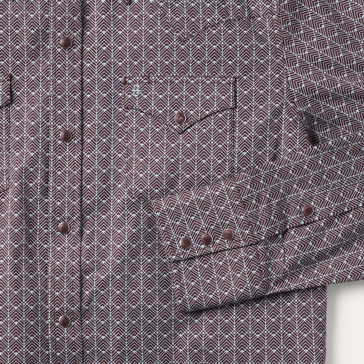 Chevron Grid Shirt | Stetson Brown