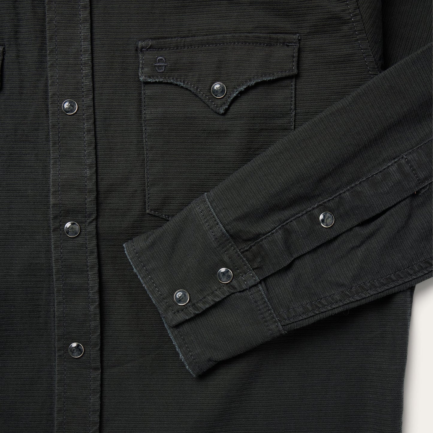 Charcoal Corded Denim Shirt | Stetson Grey