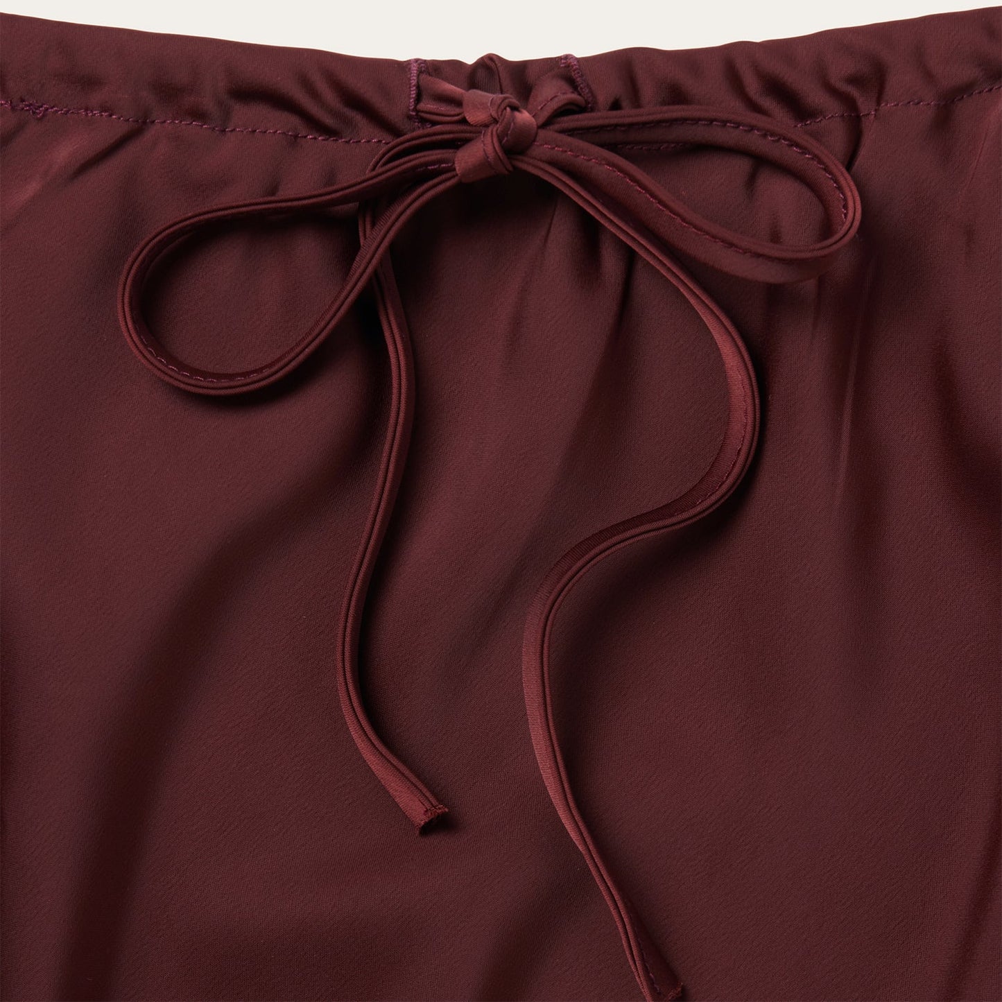 Wine Satin Skirt | Stetson Red