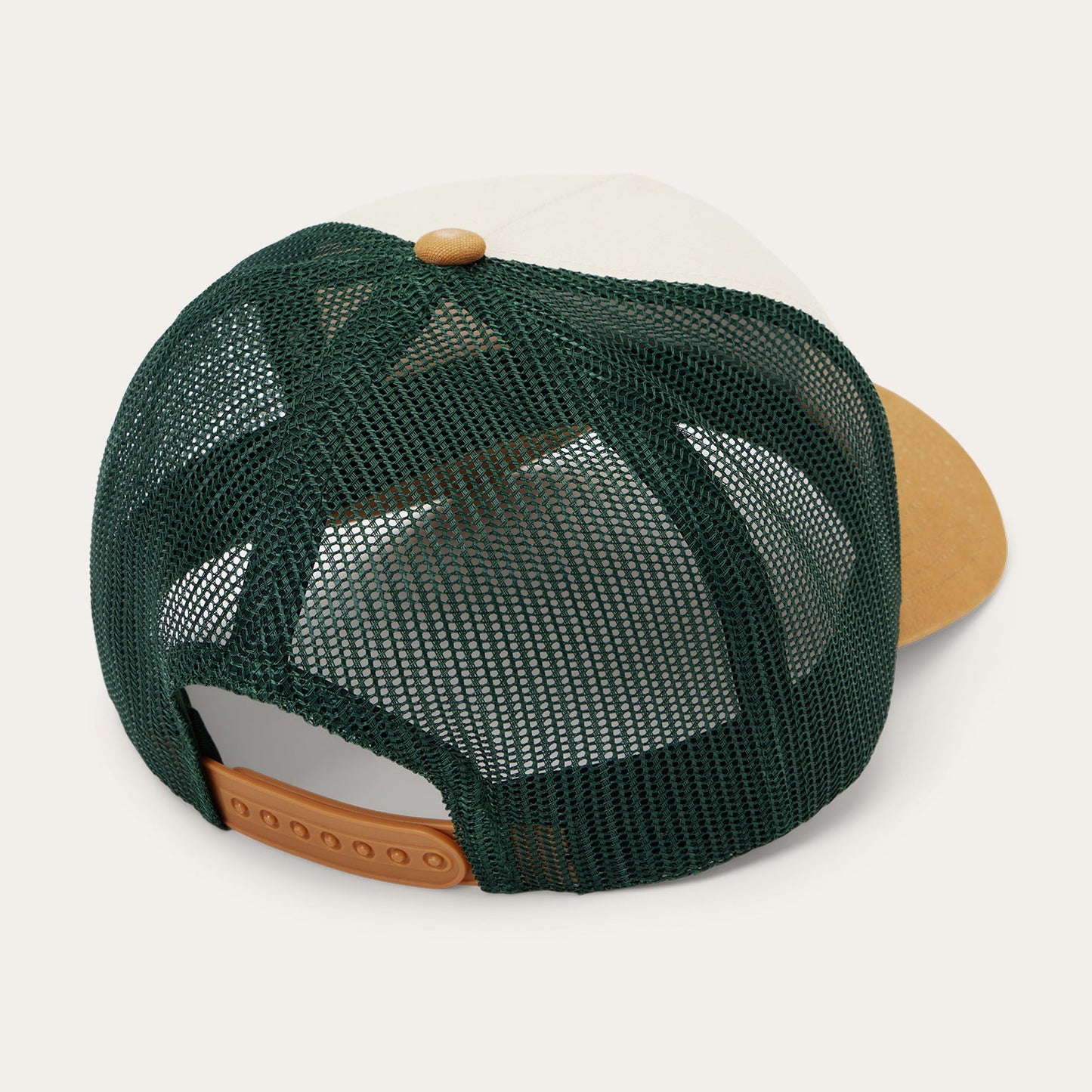 Fishing Patch Trucker Cap | Stetson Off White / Tan / Green