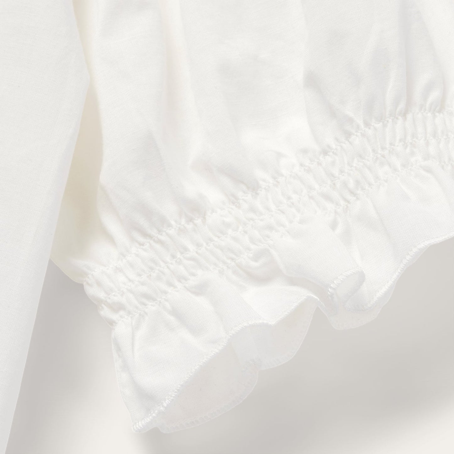 Cotton Voile Peasant Blouse | Stetson White