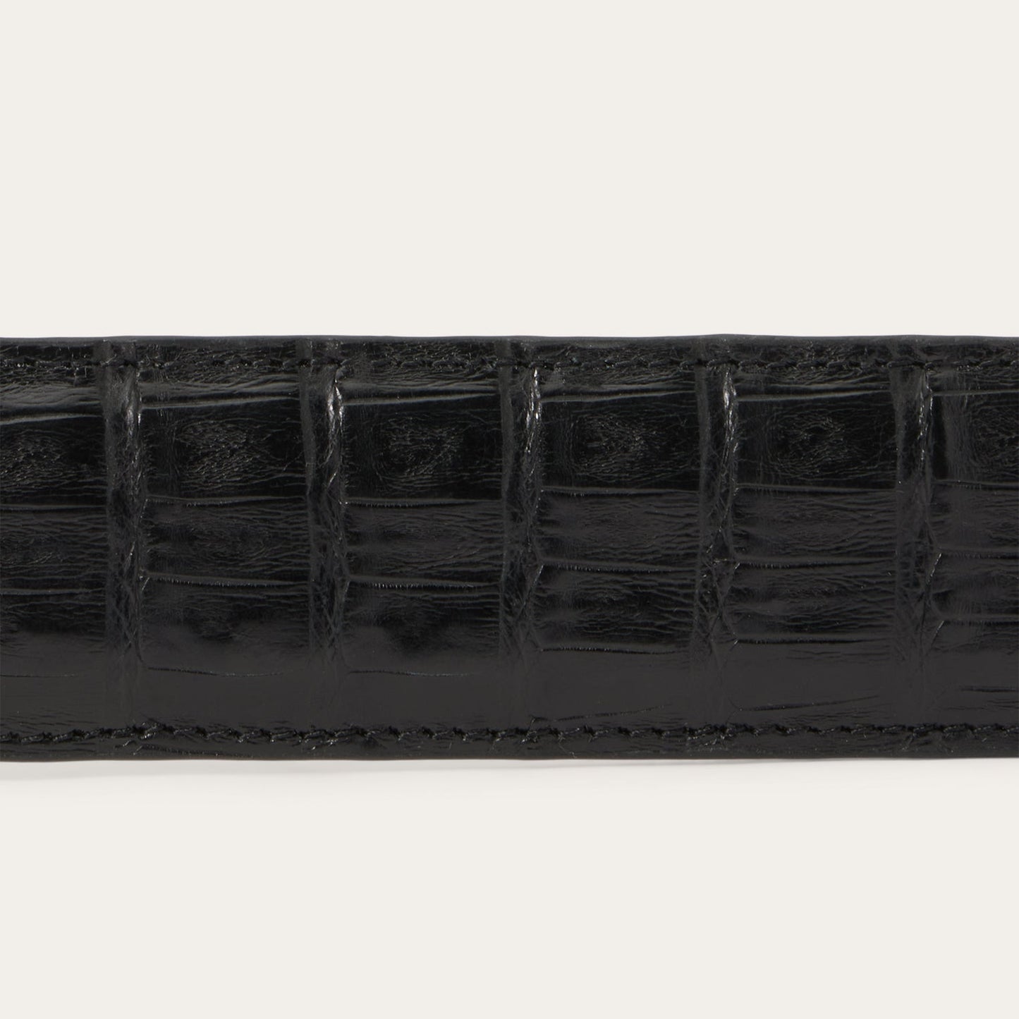 Caiman Western Tab Belt | Stetson Black Classic