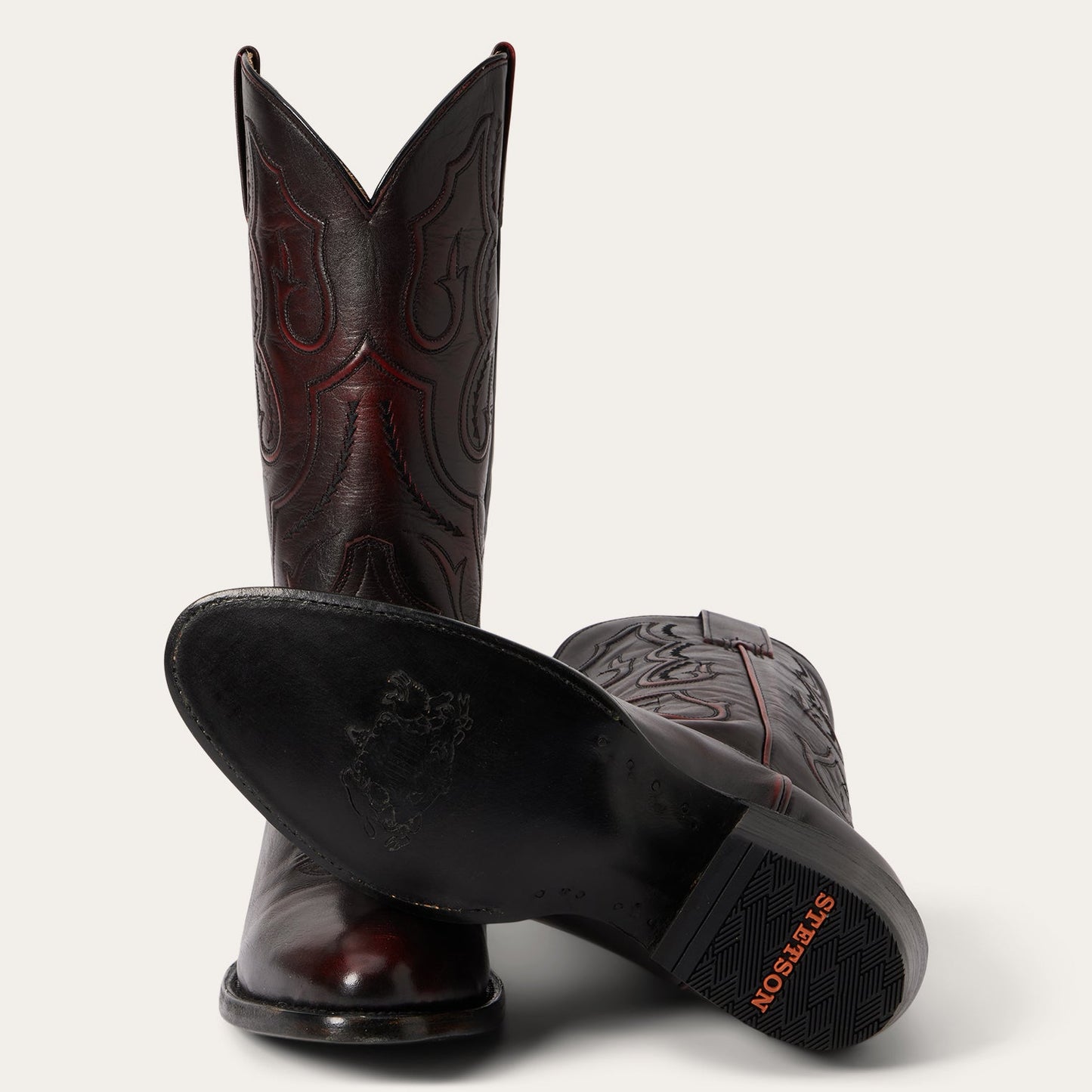 Carlisle Western Boots | Stetson Black Cherry