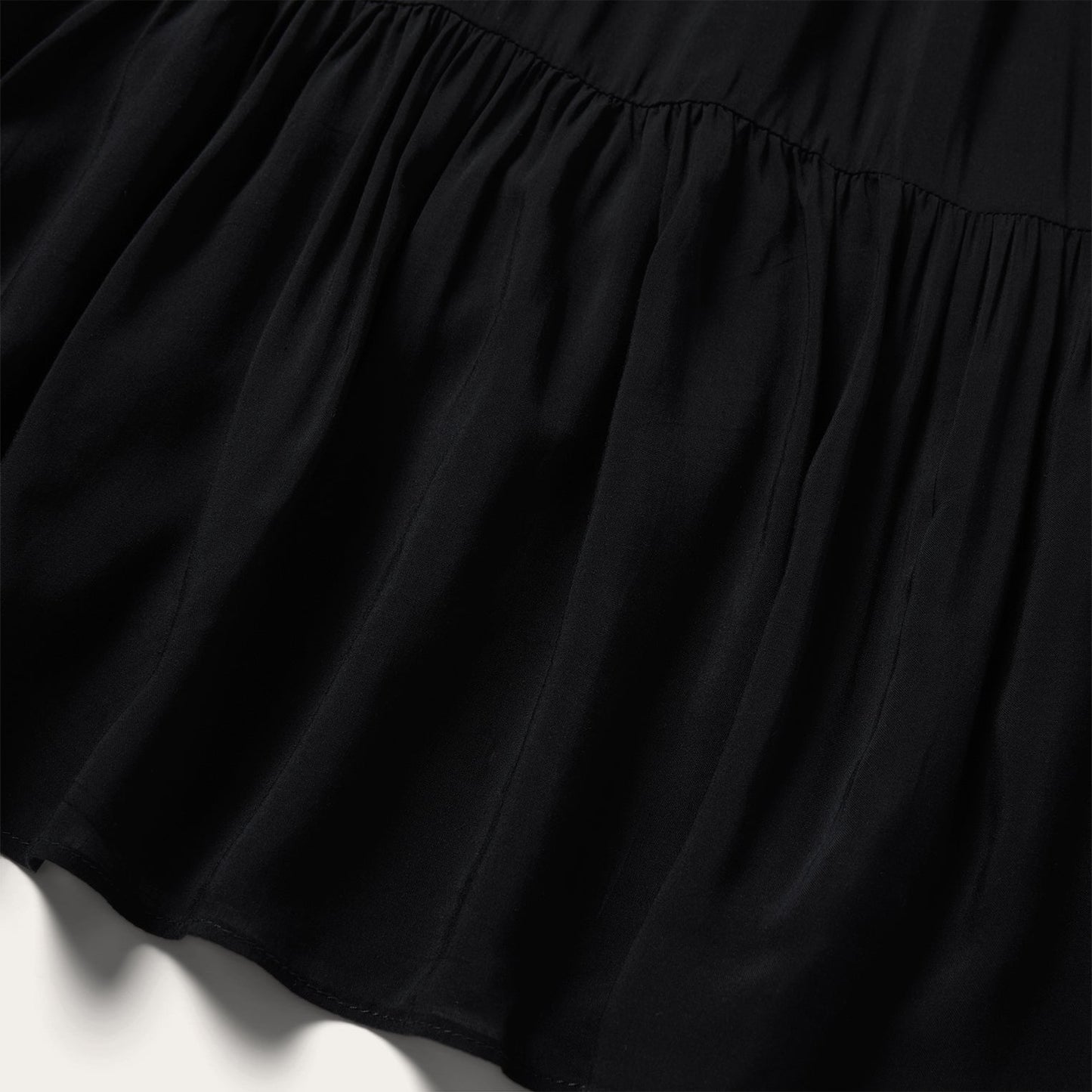 Solid Sleeveless Prairie Dress | Stetson Black