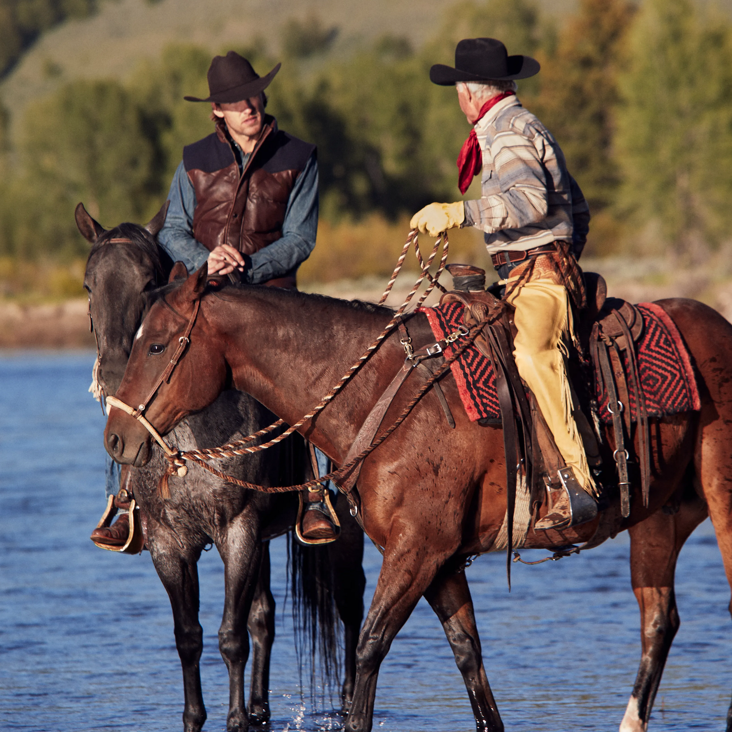 Quilted Leather Vest | Stetson Brown