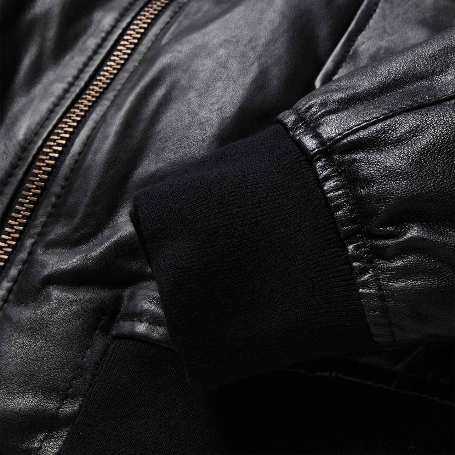 Leather Bomber Jacket | Stetson Black