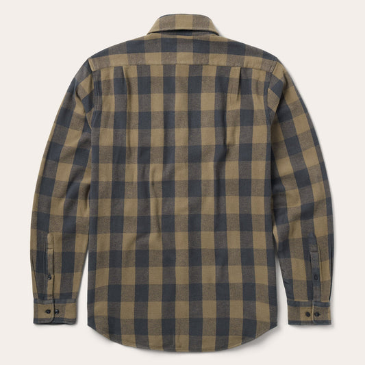 Buffalo Check Flannel Shirt | Stetson Brown