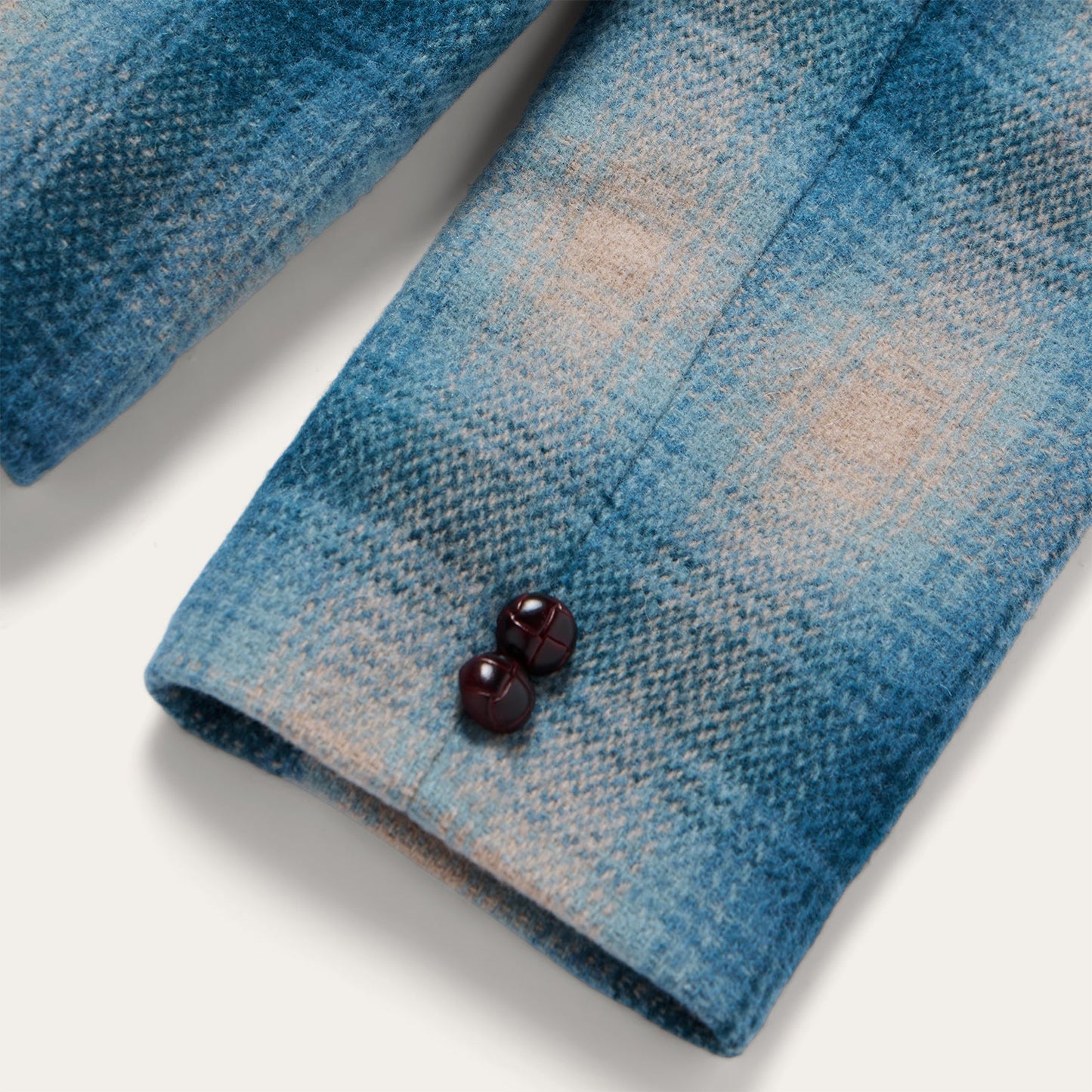 Wool Plaid Western Blazer | Stetson Navy