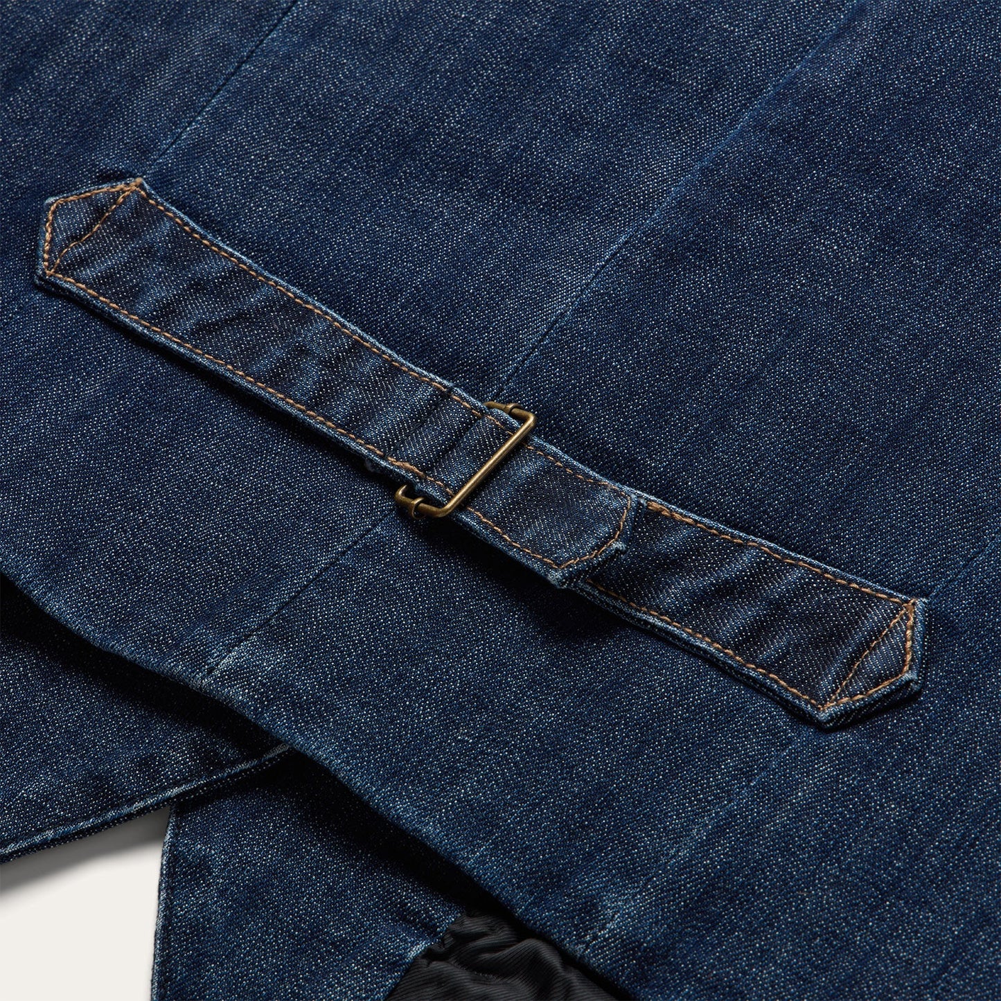 Dark Wash Stretch Denim Vest | Stetson Blue