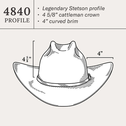 El Patron 48 Premier 30X Cowboy Hat | Stetson Silverbelly