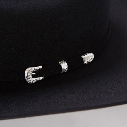 Lariat 5X Cowboy Hat - 4 5/8" Crown | Stetson Black