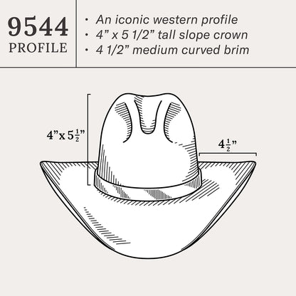 Broken Bow 10X Straw Cowboy Hat | Stetson Natural