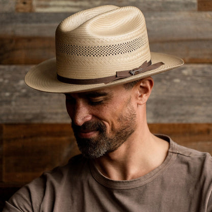 Open Road 10X Straw Cowboy Hat | Stetson Toasted