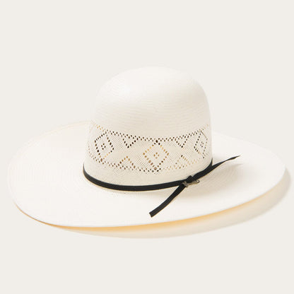 Saddleman 20X Open Crown Straw Cowboy Hat | Stetson Natural
