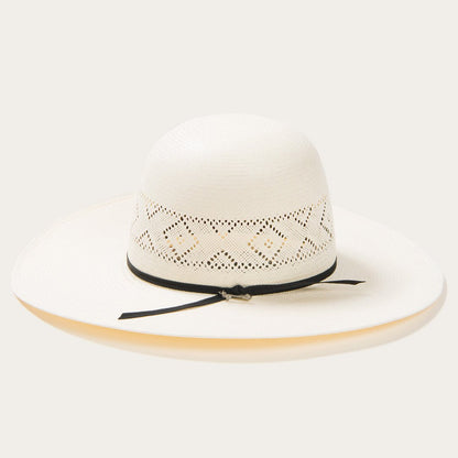 Saddleman 20X Open Crown Straw Cowboy Hat | Stetson Natural