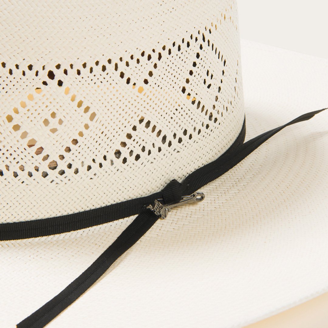 Saddleman 20X Open Crown Straw Cowboy Hat | Stetson Natural