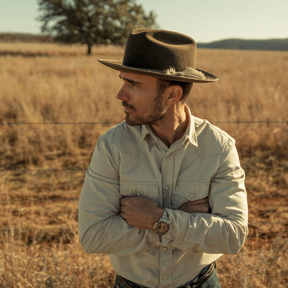 1865 Distressed Open Road Royal Deluxe | Stetson Walnut