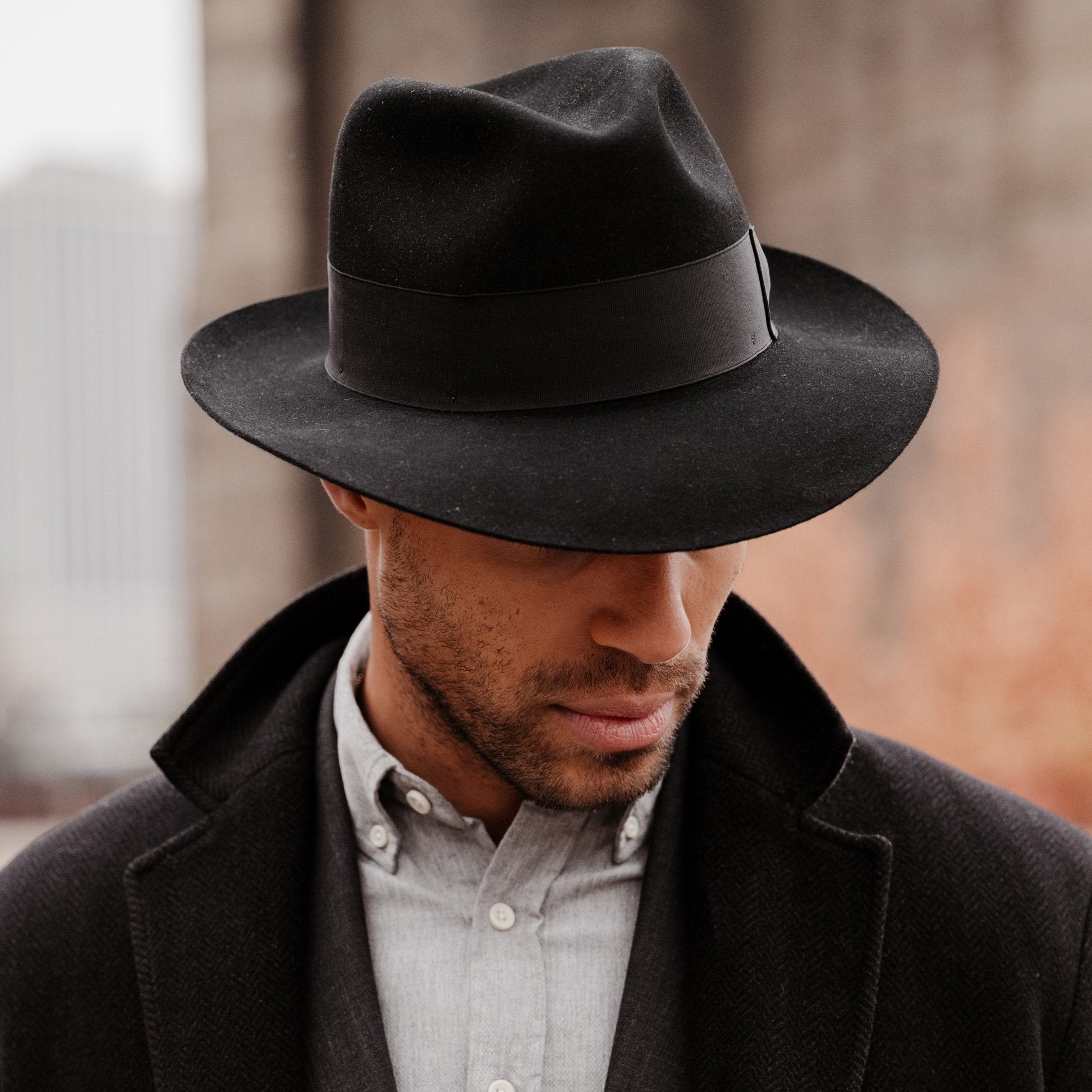 Temple Fedora | Stetson Black