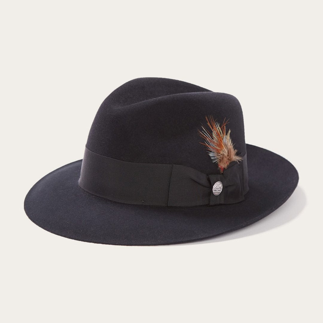 Temple Fedora | Stetson Black