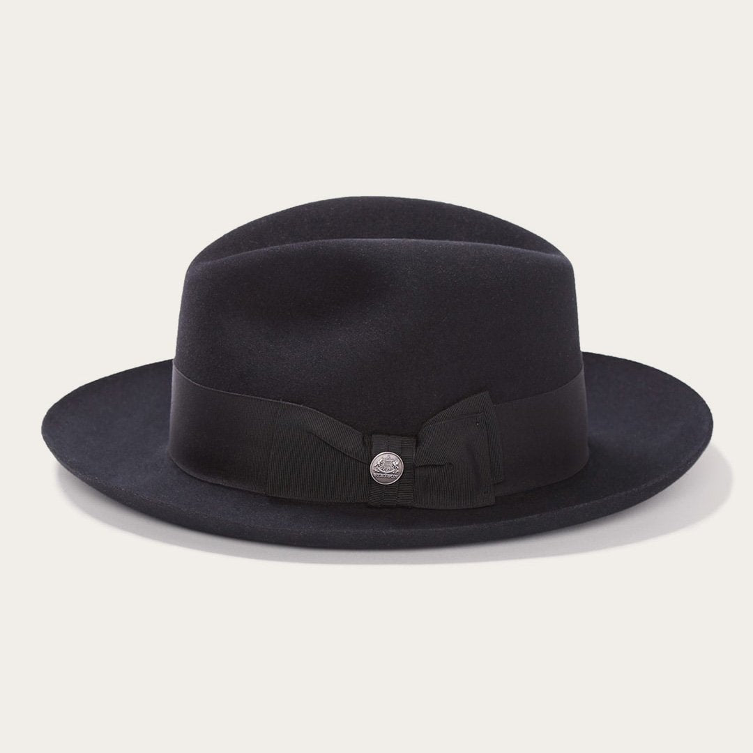 Temple Fedora | Stetson Black