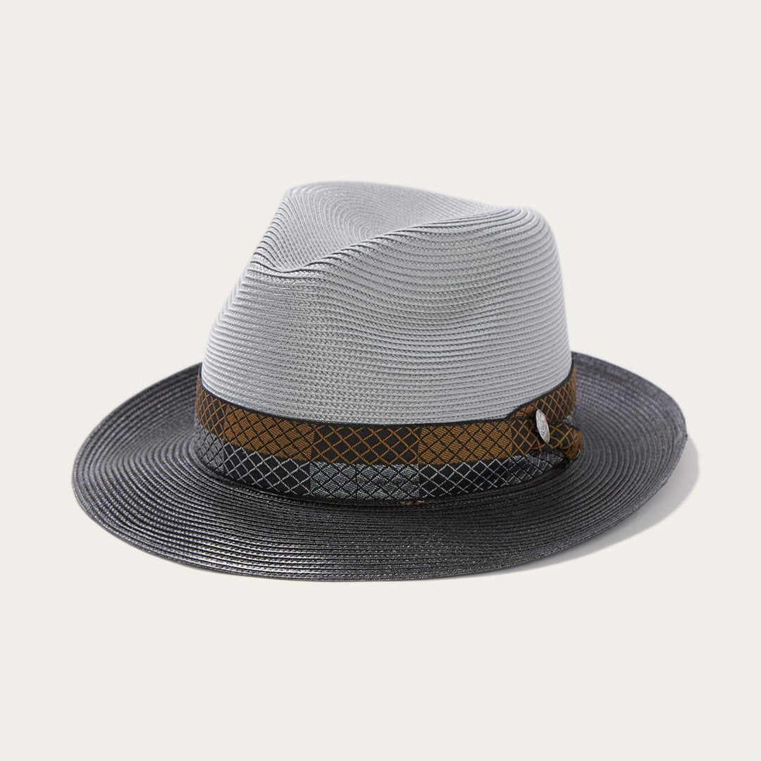 Andover Milan Fedora | Stetson Grey Black