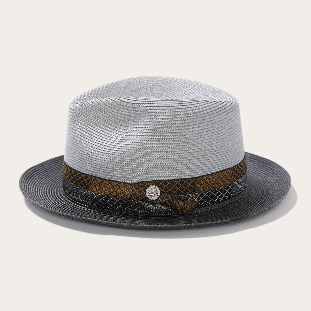 Andover Milan Fedora | Stetson Grey Black