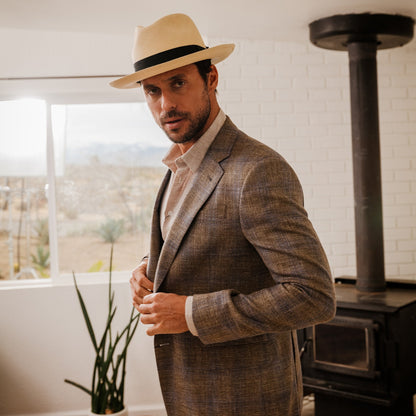 Center Dent Panama Fedora | Stetson Natural