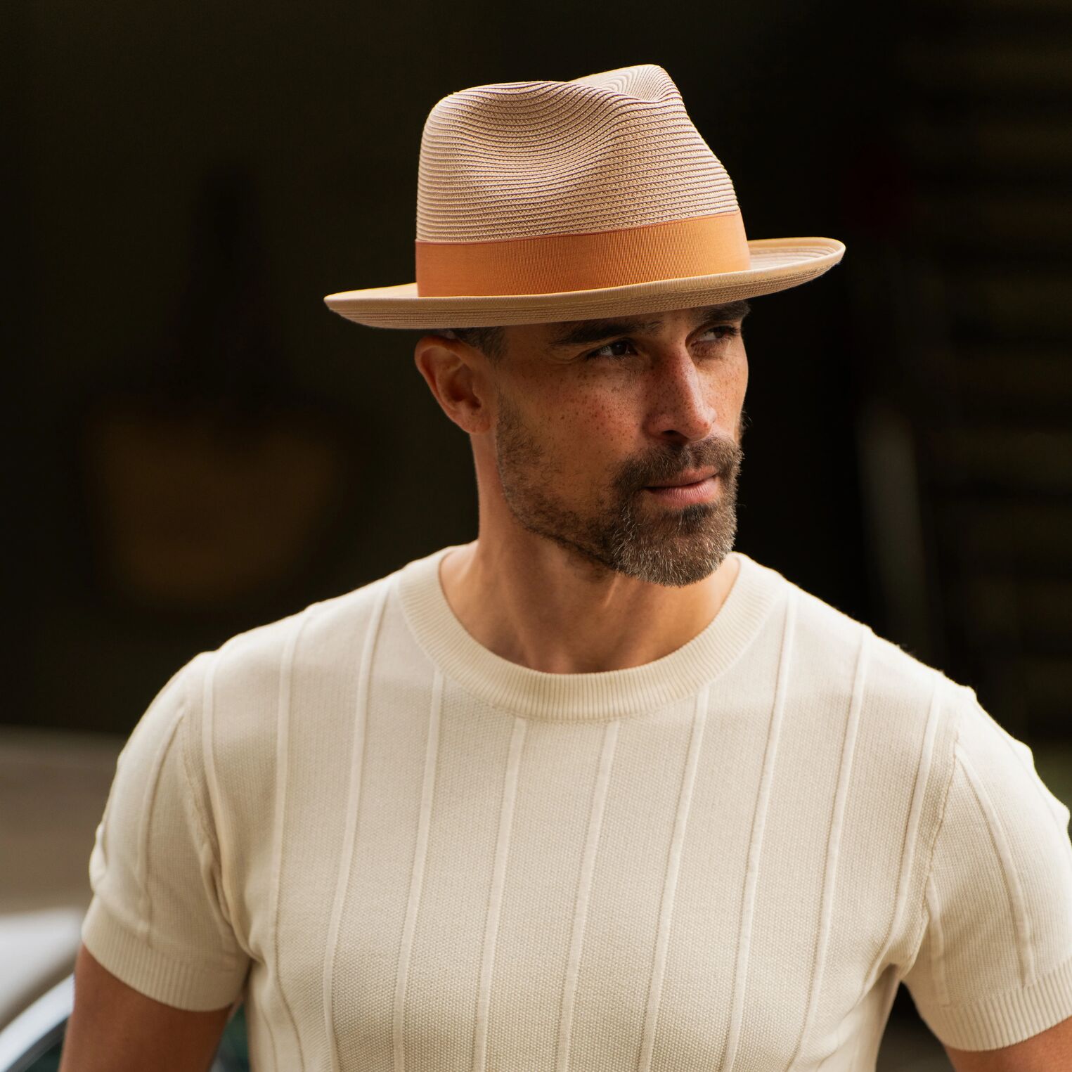Latte Milan Fedora | Stetson Cognac