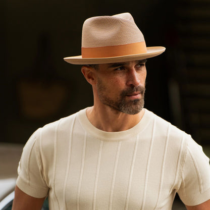 Latte Milan Fedora | Stetson Cognac