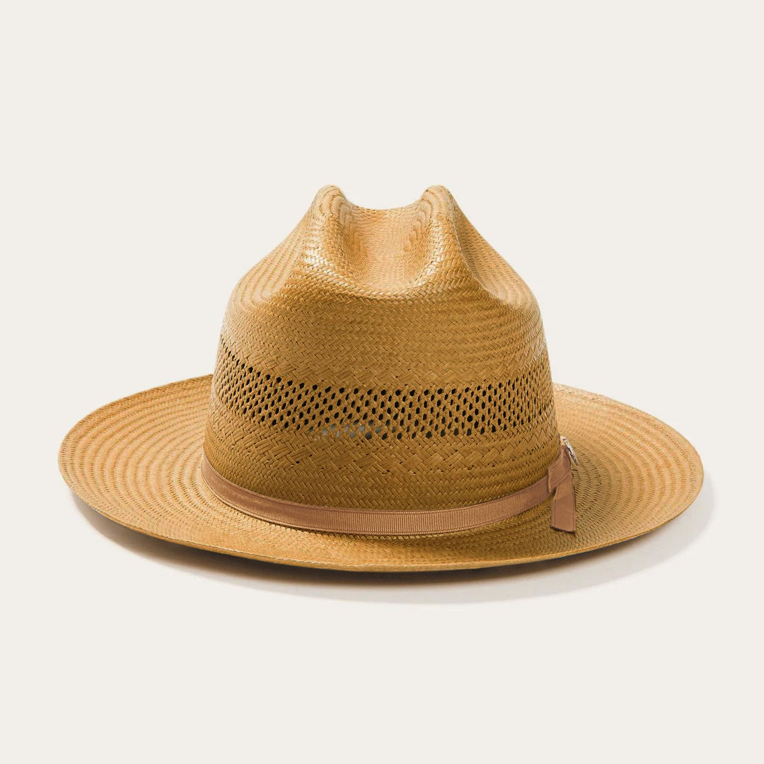 Open Road Vented Straw Cowboy Hat | Stetson Cognac
