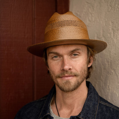 Open Road Vented Straw Cowboy Hat | Stetson Cognac