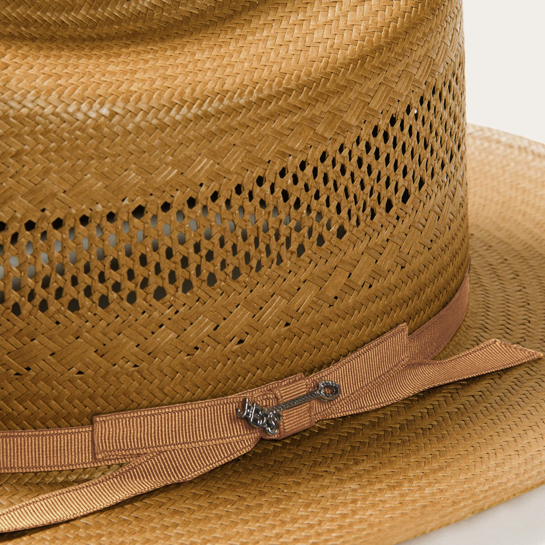 Open Road Vented Straw Cowboy Hat | Stetson Cognac