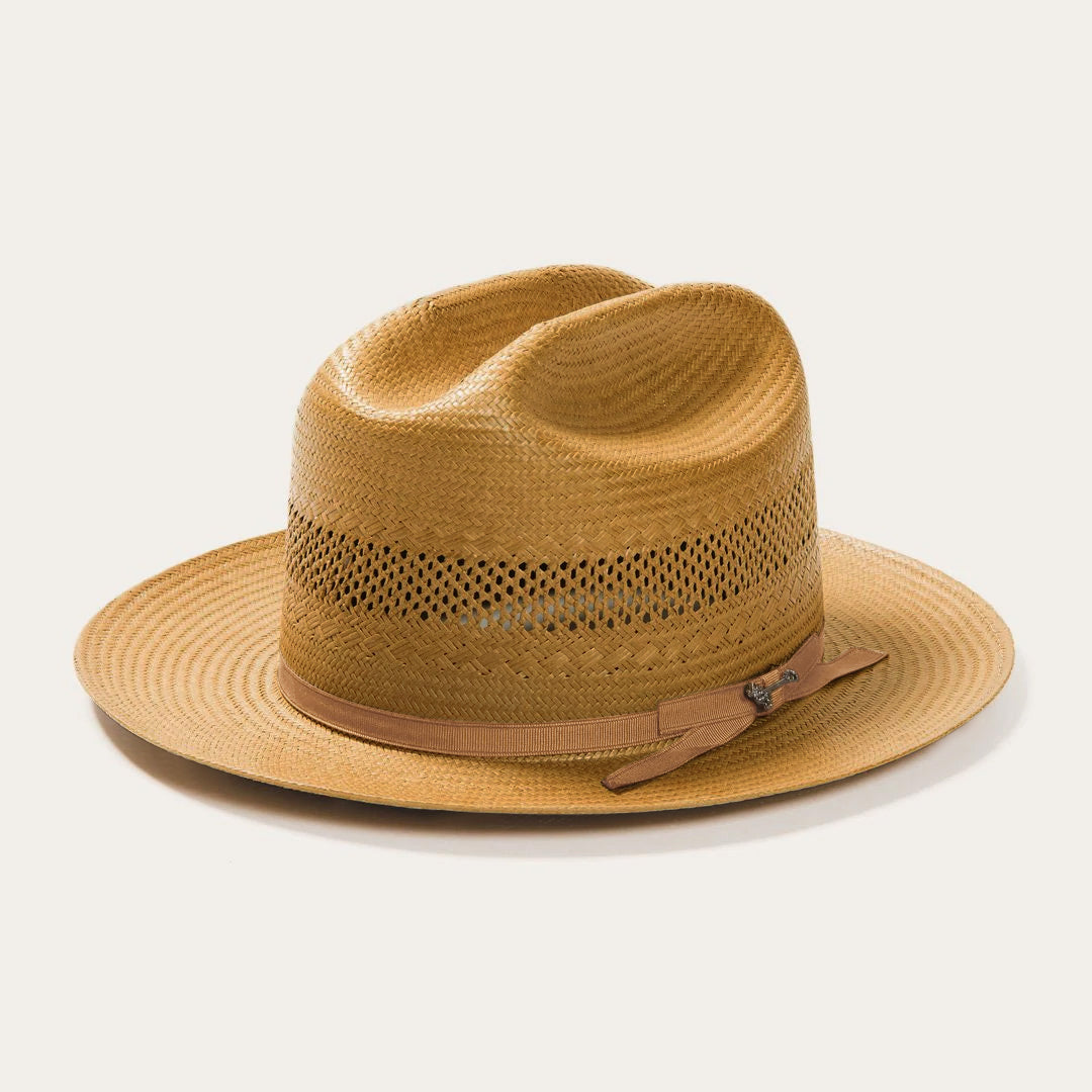 Open Road Vented Straw Cowboy Hat | Stetson Cognac