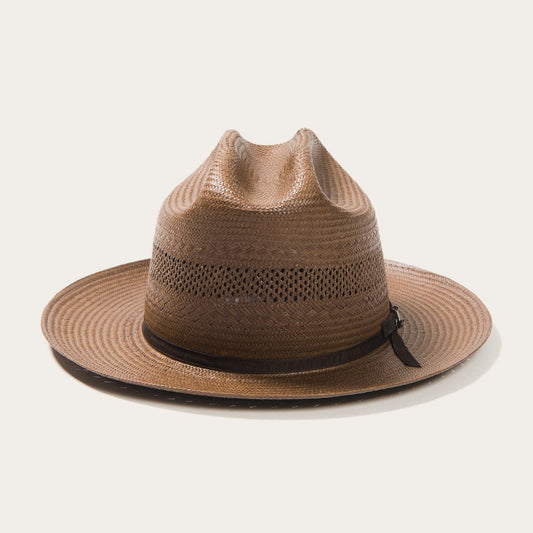 Open Road Vented Straw Cowboy Hat | Stetson Chocolate
