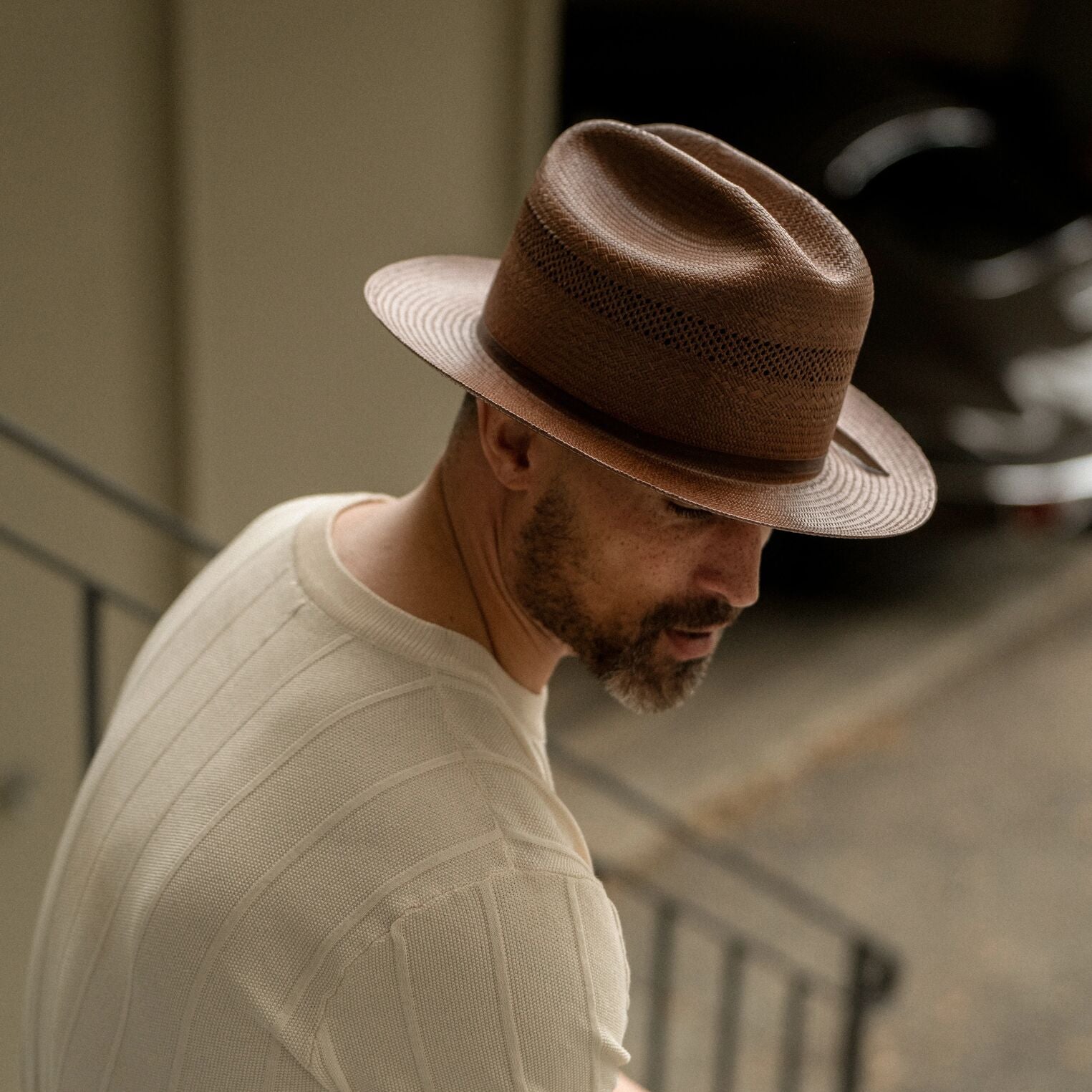 Open Road Vented Straw Cowboy Hat | Stetson Chocolate