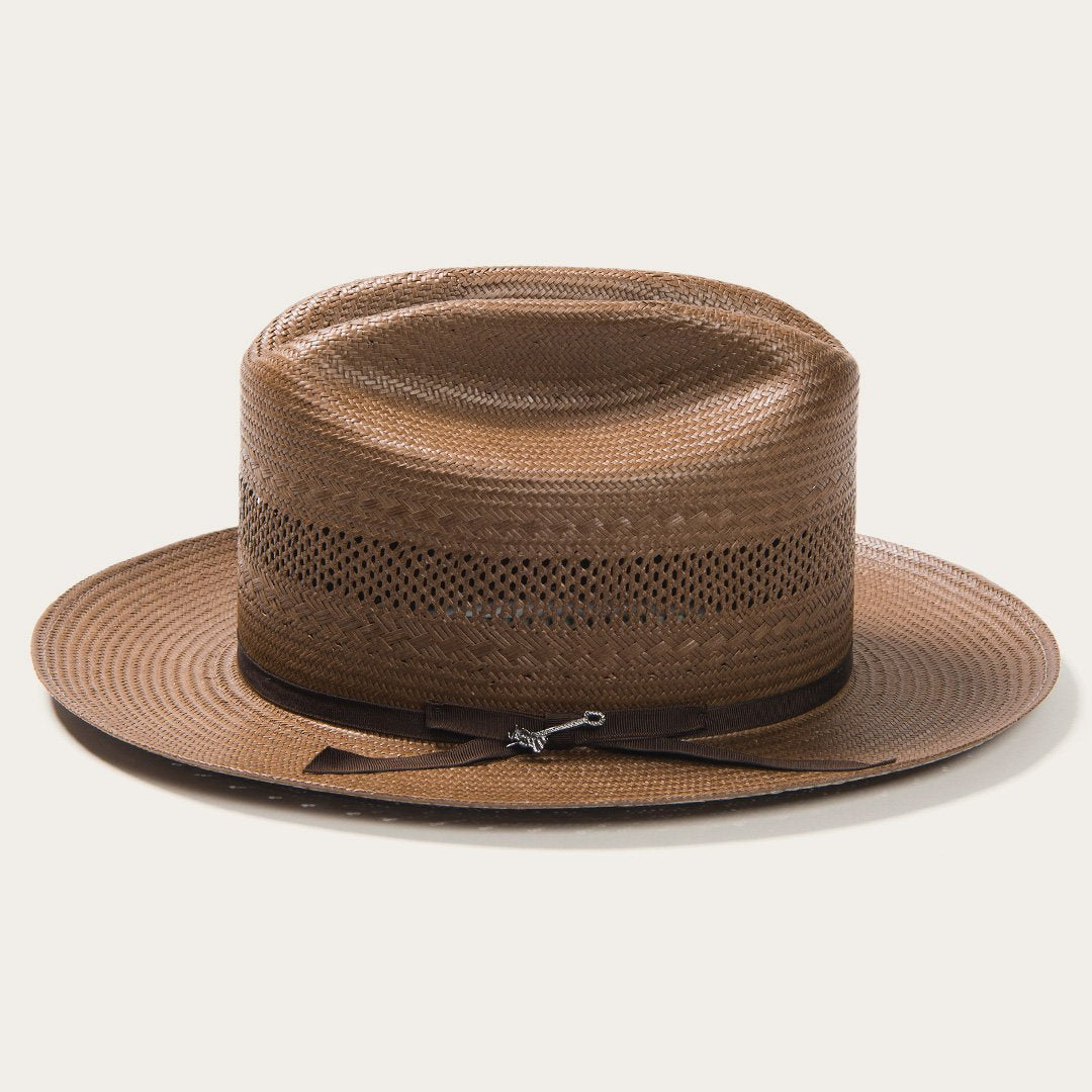 Open Road Vented Straw Cowboy Hat | Stetson Chocolate