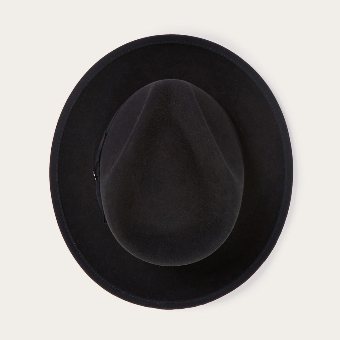 Whippet Wool Fedora | Stetson Black