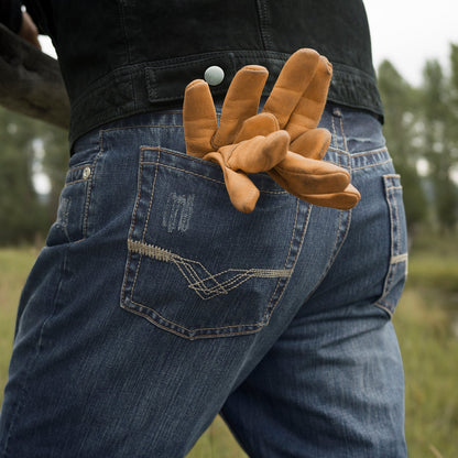 1312 Fit Jeans With Back Pocket Detail | Stetson Blue