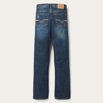 1312 Fit Jeans With Back Pocket Detail | Stetson Blue