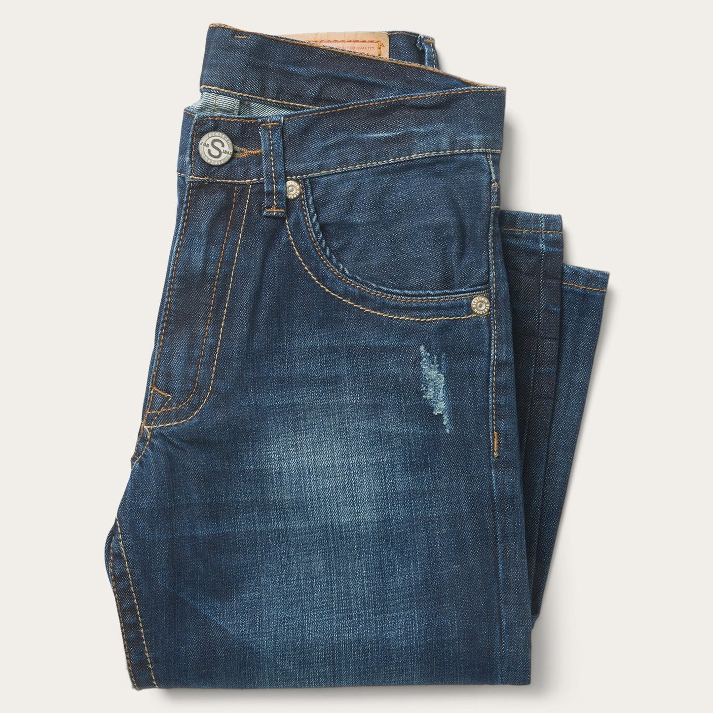 1312 Fit Jeans With Back Pocket Detail | Stetson Blue