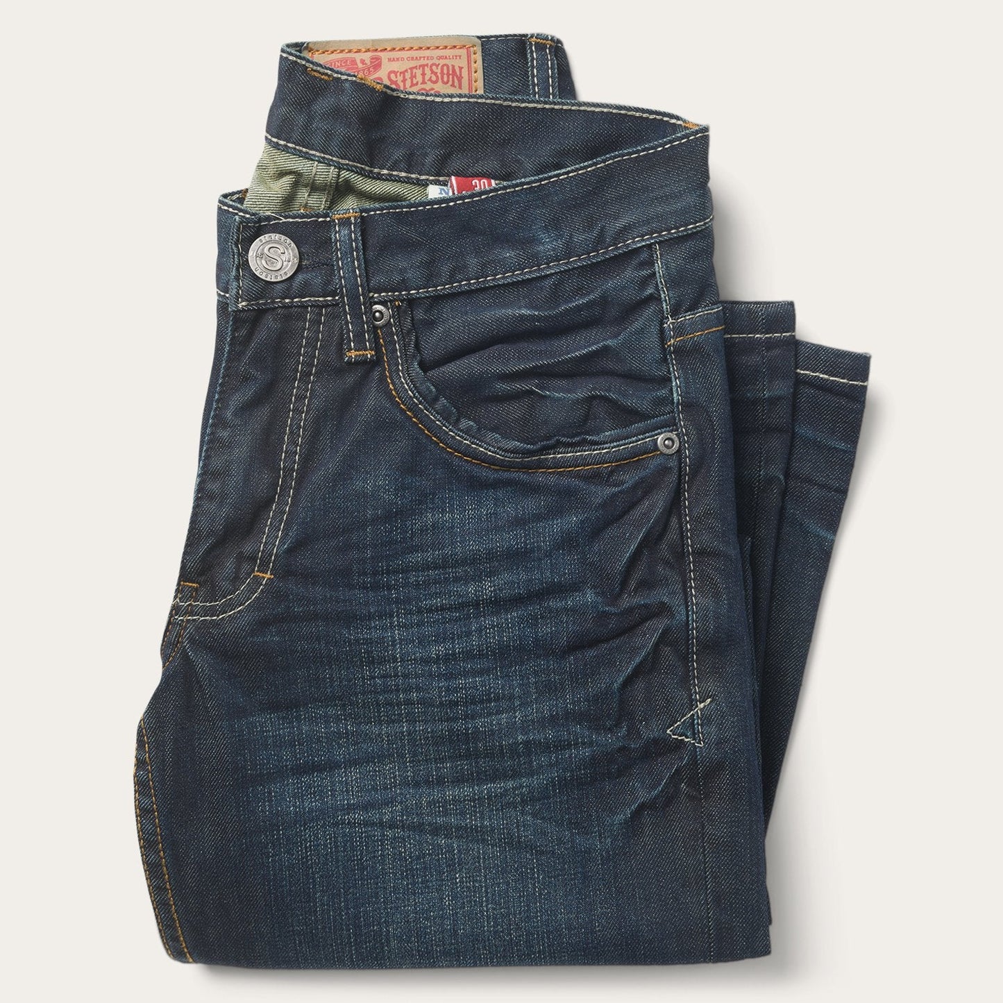 1312 Fit Jeans With a Pieced Back Pocket | Stetson Blue