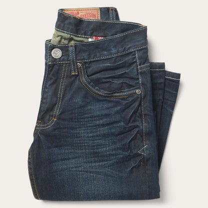 1312 Fit Jeans With a Pieced Back Pocket | Stetson Blue