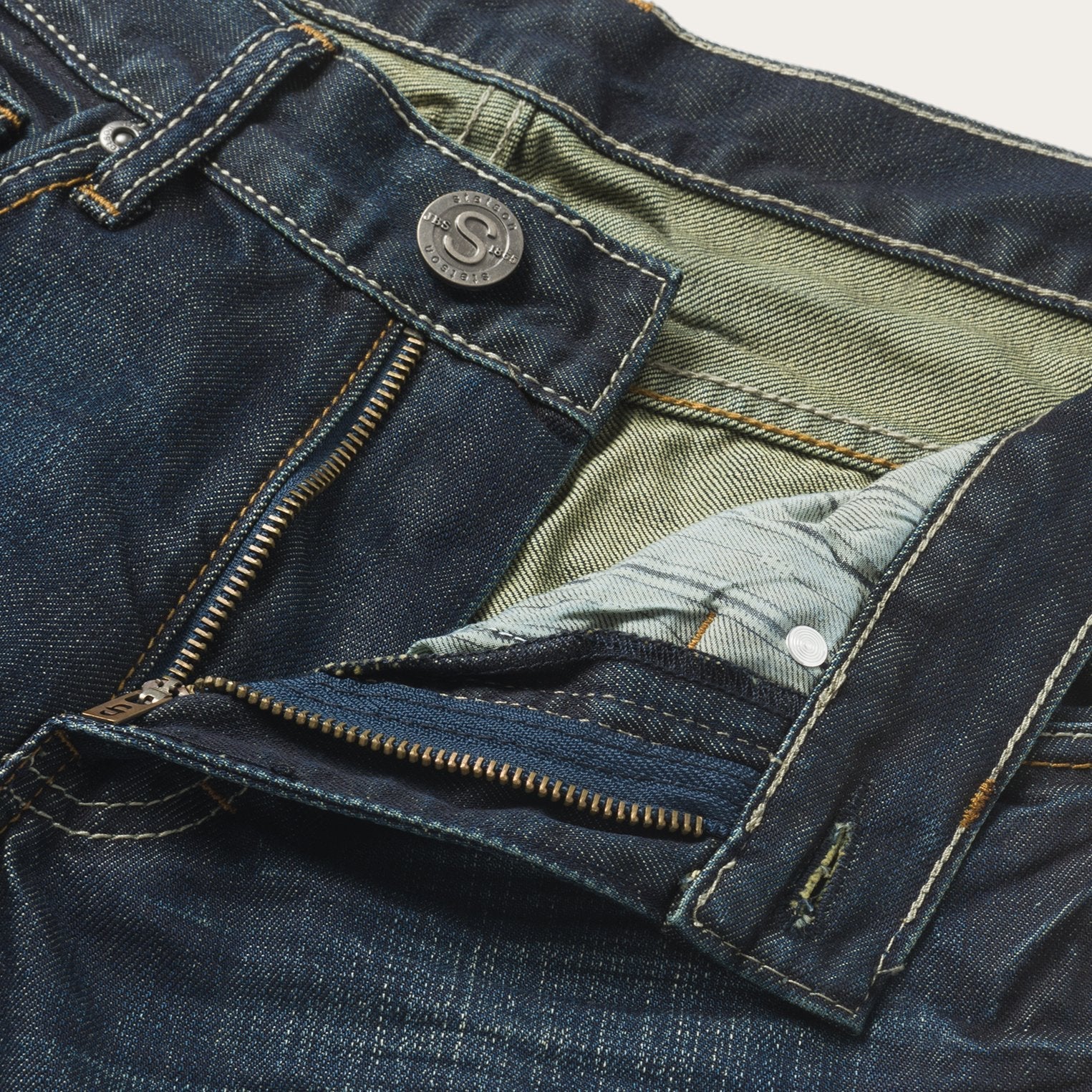 1312 Fit Jeans With a Pieced Back Pocket | Stetson Blue